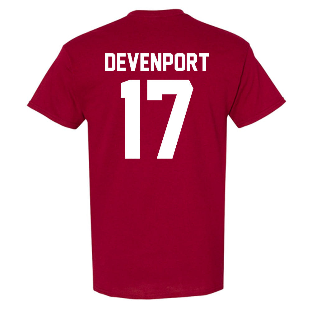 Alabama - NCAA Baseball : Logen Devenport - NCAA® Replica Shersey T-Shirt-1