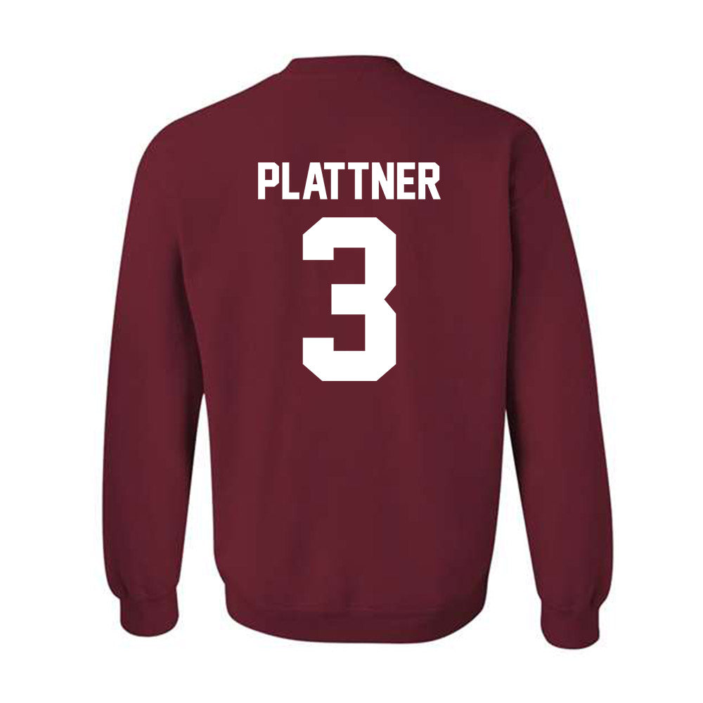 Alabama - NCAA Baseball : Will Plattner - NCAA® Replica Shersey Crewneck Sweatshirt-1