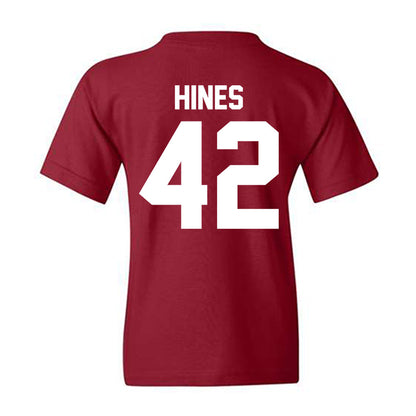 Alabama - NCAA Baseball : Eric Hines - NCAA® Replica Shersey Youth T-Shirt-1