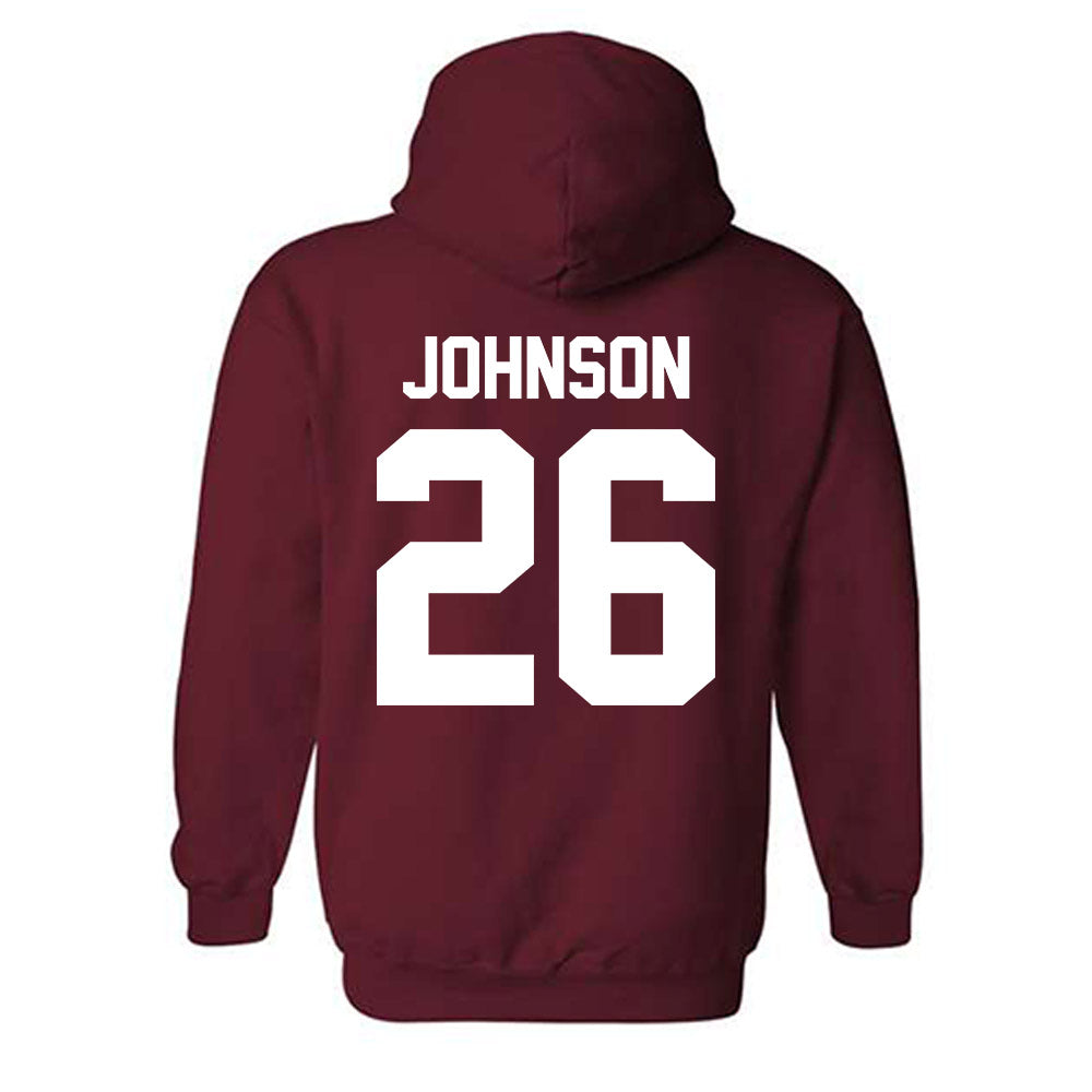 Alabama - NCAA Baseball : Zack Johnson - NCAA® Replica Shersey Hooded Sweatshirt-1