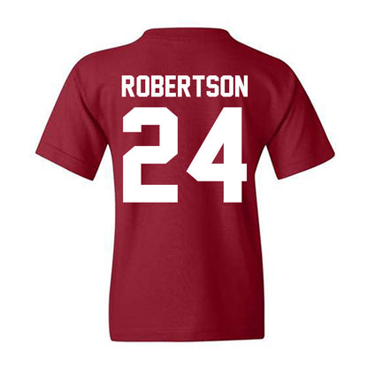 Alabama - NCAA Baseball : Tate Robertson - NCAA® Replica Shersey Youth T-Shirt-1