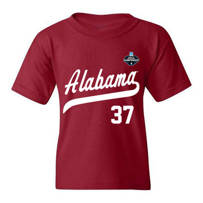Alabama - NCAA Baseball : Kaden Humphrey - NCAA® Replica Shersey Youth T-Shirt-0