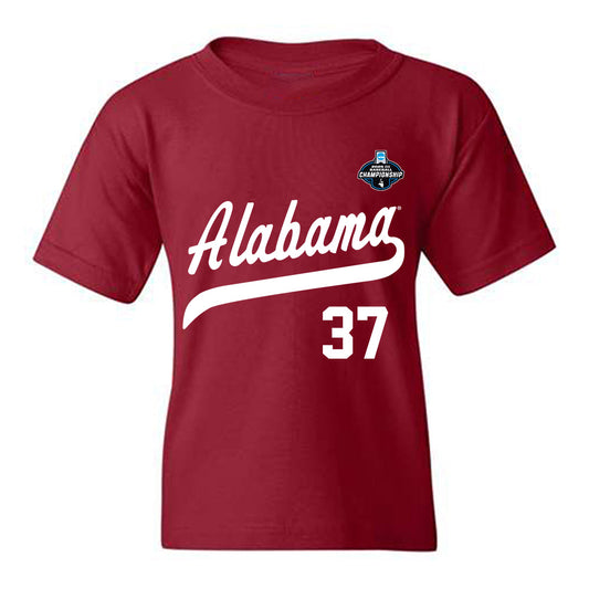 Alabama - NCAA Baseball : Kaden Humphrey - NCAA® Replica Shersey Youth T-Shirt-0