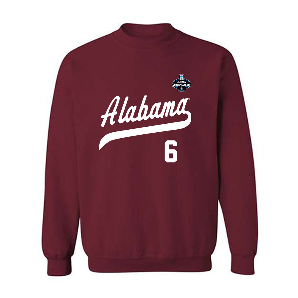 Alabama - NCAA Baseball : Evan Taylor - NCAA® Replica Shersey Crewneck Sweatshirt-0