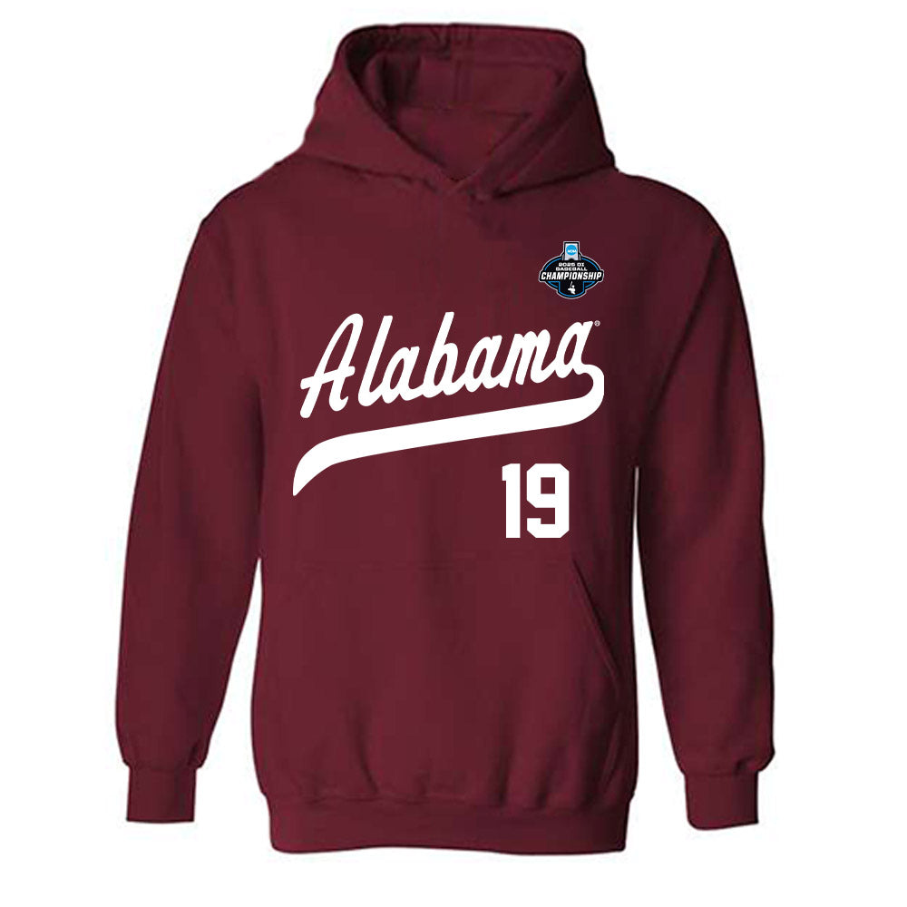 Alabama - NCAA Baseball : Caleb Barnett - NCAA® Replica Shersey Hooded Sweatshirt-0