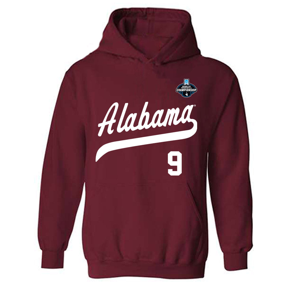 Alabama - NCAA Baseball : Bryce Fowler - NCAA® Replica Shersey Hooded Sweatshirt-0
