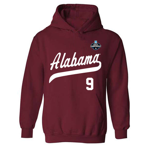Alabama - NCAA Baseball : Bryce Fowler - NCAA® Replica Shersey Hooded Sweatshirt-0