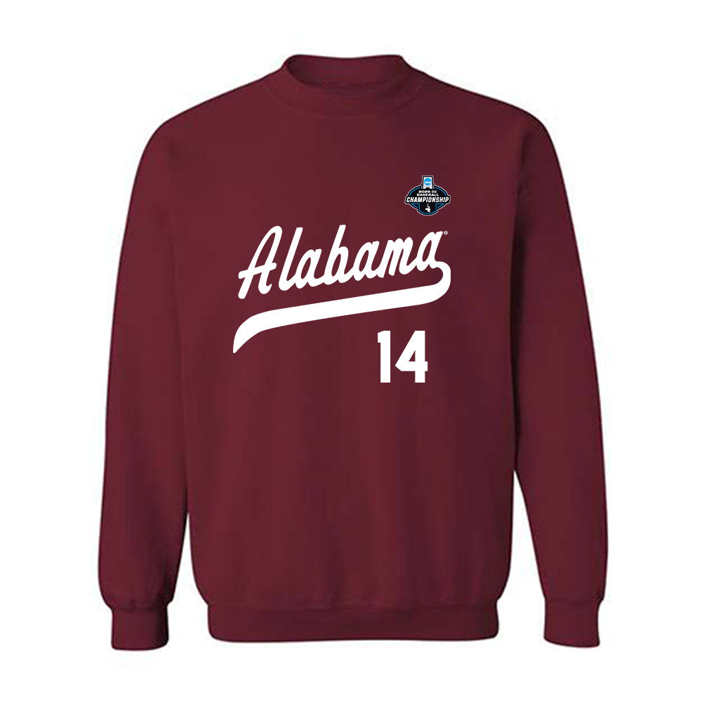 Alabama - NCAA Baseball : Peyton Steele - NCAA® Replica Shersey Crewneck Sweatshirt-0