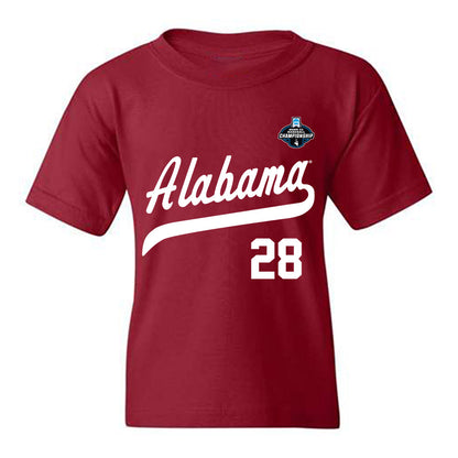 Alabama - NCAA Baseball : Sam Mitchell - NCAA® Replica Shersey Youth T-Shirt-0