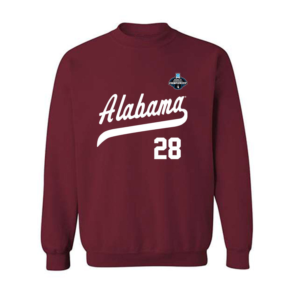 Alabama - NCAA Baseball : Sam Mitchell - NCAA® Replica Shersey Crewneck Sweatshirt-0