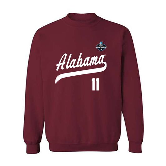 Alabama - NCAA Baseball : Myles Upchurch - NCAA® Replica Shersey Crewneck Sweatshirt-0