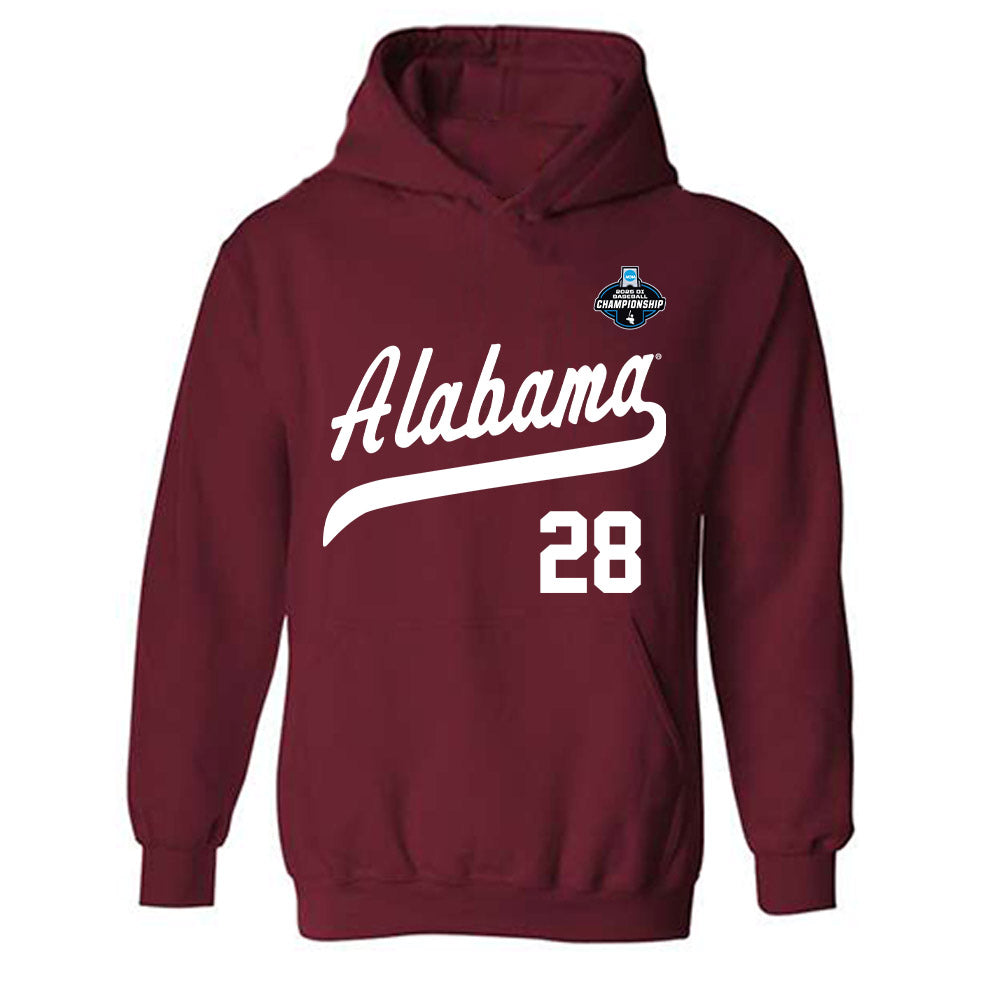 Alabama - NCAA Baseball : Sam Mitchell - NCAA® Replica Shersey Hooded Sweatshirt-0