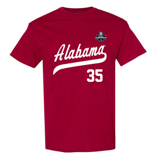 Alabama - NCAA Baseball : Owen Sarna - NCAA® Replica Shersey T-Shirt-0