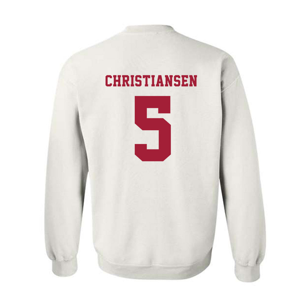 Alabama - NCAA Baseball : Sam Christiansen - NCAA® Replica Shersey Crewneck Sweatshirt-1