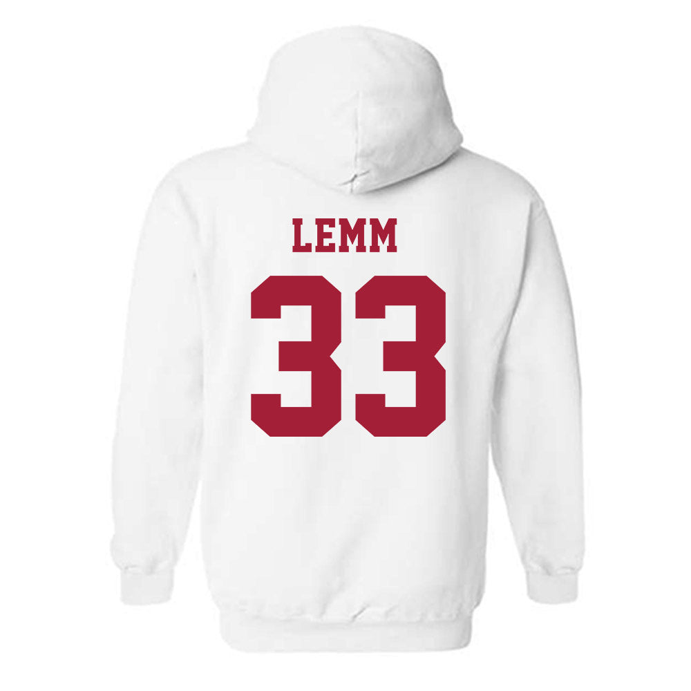 Alabama - NCAA Baseball : John Lemm - NCAA® Replica Shersey Hooded Sweatshirt-1