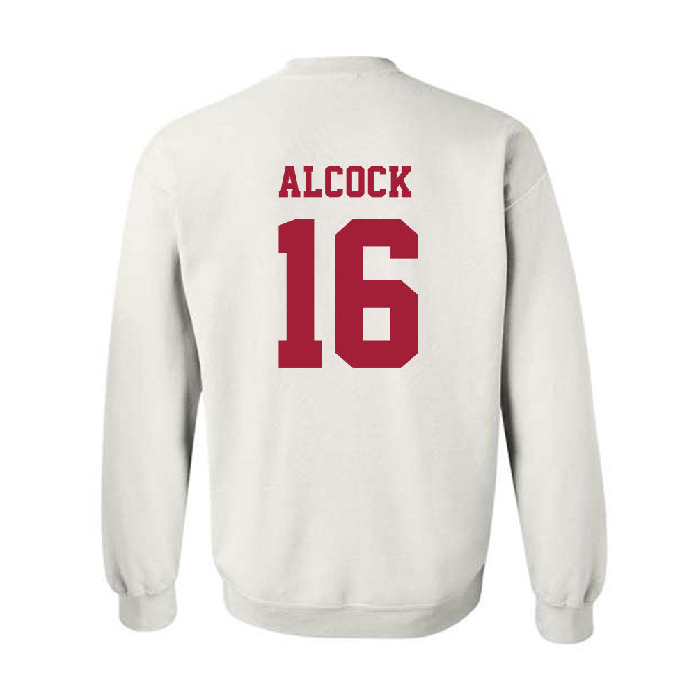 Alabama - NCAA Baseball : Bobby Alcock - NCAA® Replica Shersey Crewneck Sweatshirt-1