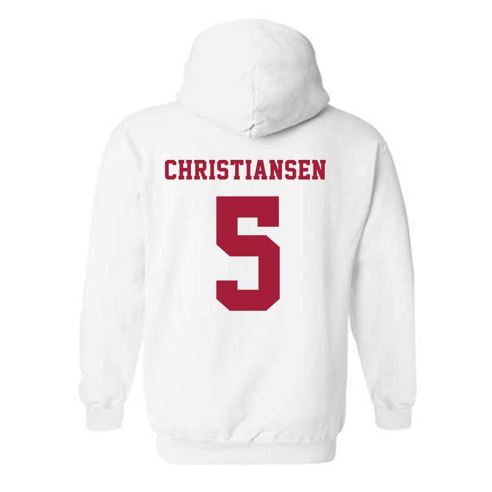 Alabama - NCAA Baseball : Sam Christiansen - NCAA® Replica Shersey Hooded Sweatshirt-1