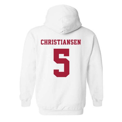 Alabama - NCAA Baseball : Sam Christiansen - NCAA® Replica Shersey Hooded Sweatshirt-1