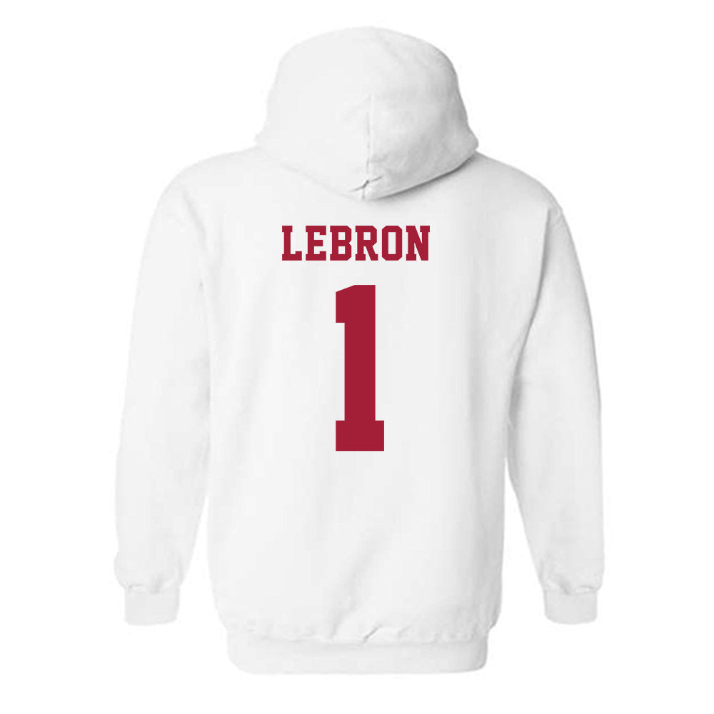 Alabama - NCAA Baseball : Justin Lebron - NCAA® Replica Shersey Hooded Sweatshirt-1