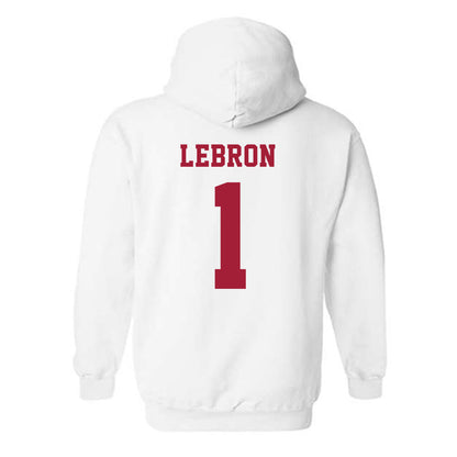 Alabama - NCAA Baseball : Justin Lebron - NCAA® Replica Shersey Hooded Sweatshirt-1
