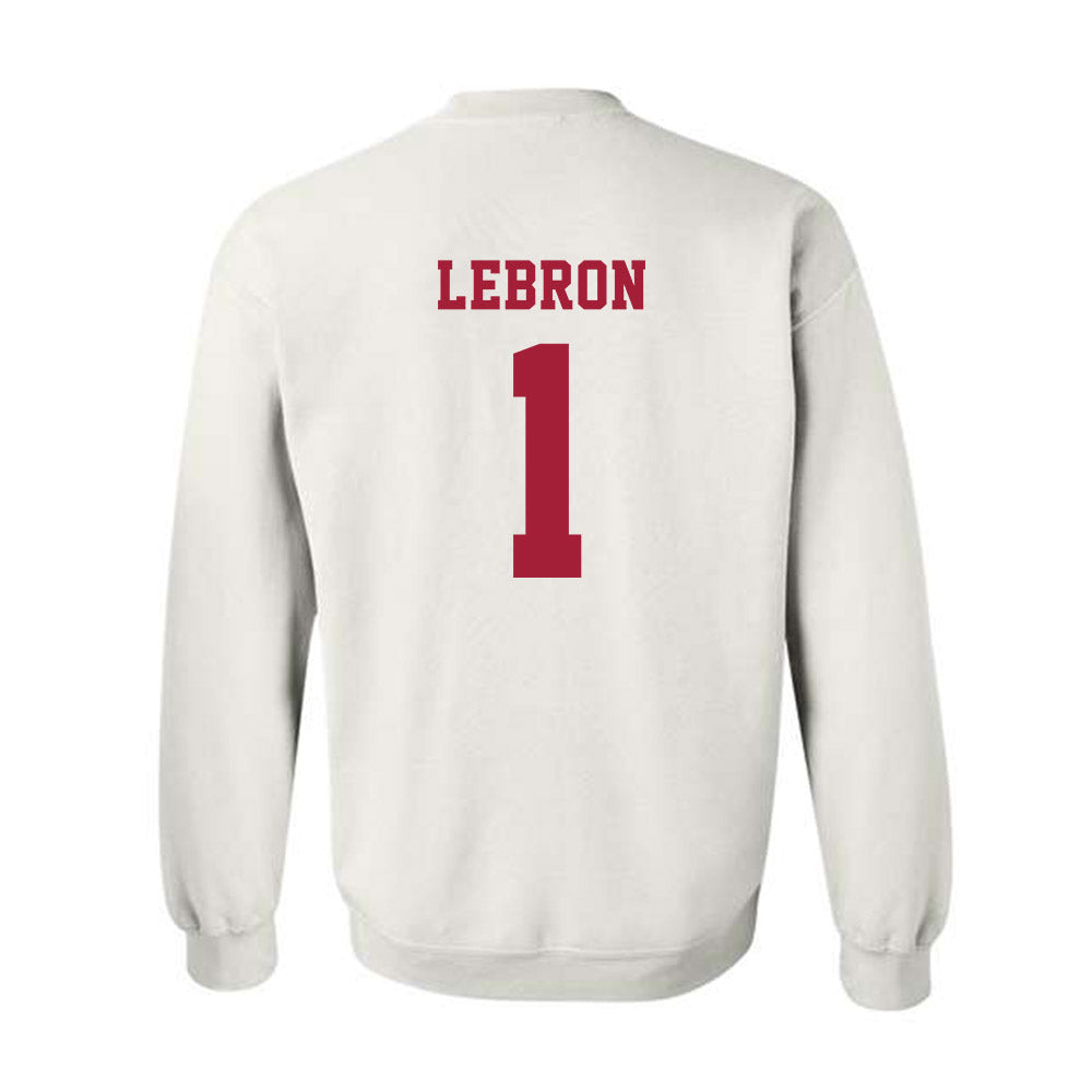 Alabama - NCAA Baseball : Justin Lebron - NCAA® Replica Shersey Crewneck Sweatshirt-1