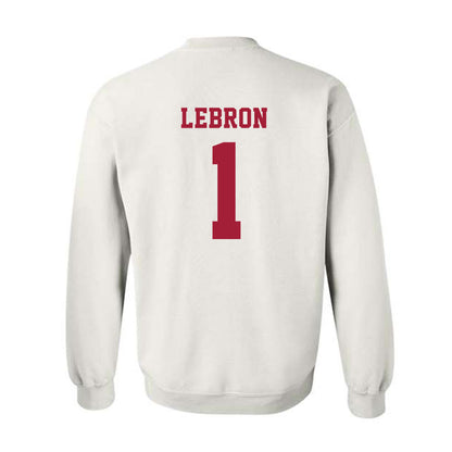 Alabama - NCAA Baseball : Justin Lebron - NCAA® Replica Shersey Crewneck Sweatshirt-1