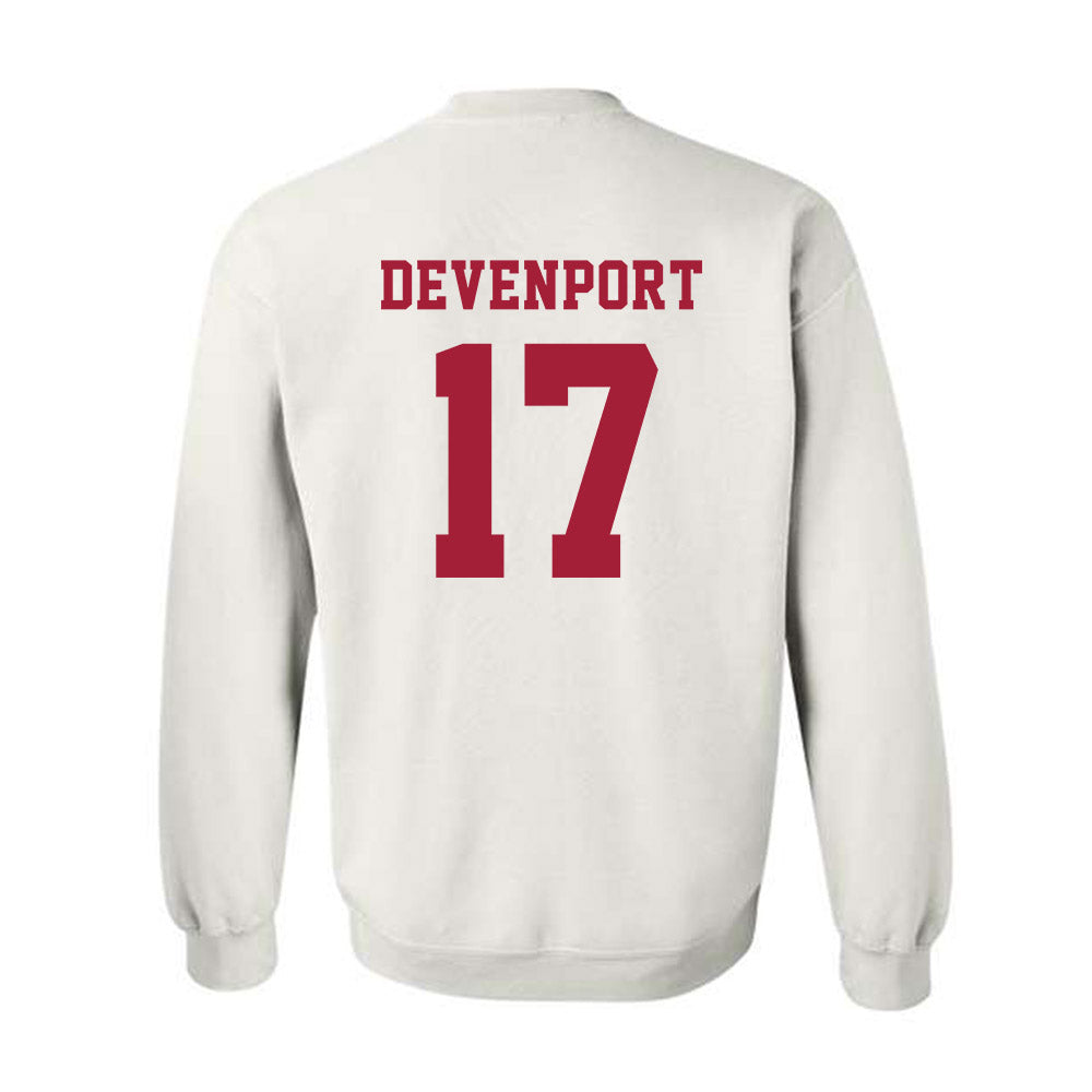 Alabama - NCAA Baseball : Logen Devenport - NCAA® Replica Shersey Crewneck Sweatshirt-1