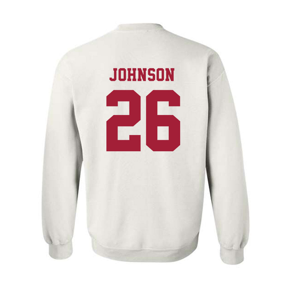 Alabama - NCAA Baseball : Zack Johnson - NCAA® Replica Shersey Crewneck Sweatshirt-1