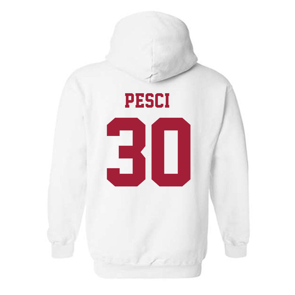Alabama - NCAA Baseball : Anthony Pesci - NCAA® Replica Shersey Hooded Sweatshirt-1