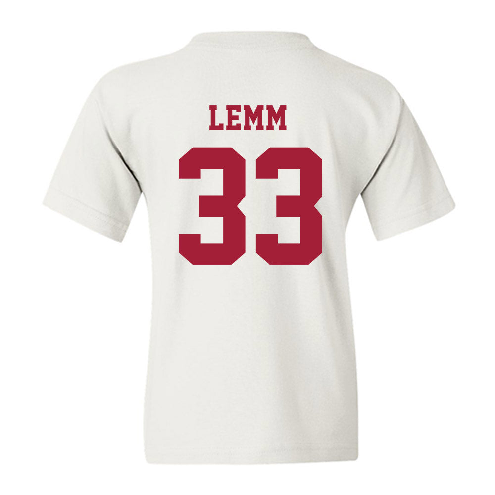 Alabama - NCAA Baseball : John Lemm - NCAA® Replica Shersey Youth T-Shirt-1