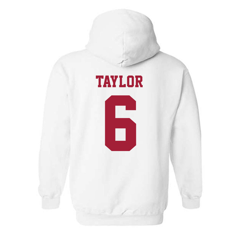 Alabama - NCAA Baseball : Evan Taylor - NCAA® Replica Shersey Hooded Sweatshirt-1
