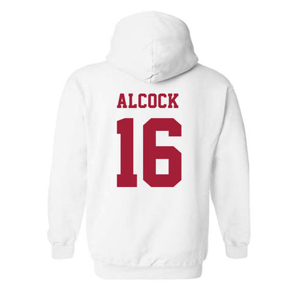 Alabama - NCAA Baseball : Bobby Alcock - NCAA® Replica Shersey Hooded Sweatshirt-1