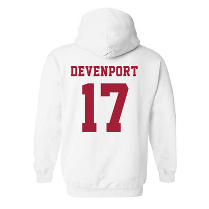 Alabama - NCAA Baseball : Logen Devenport - NCAA® Replica Shersey Hooded Sweatshirt-1