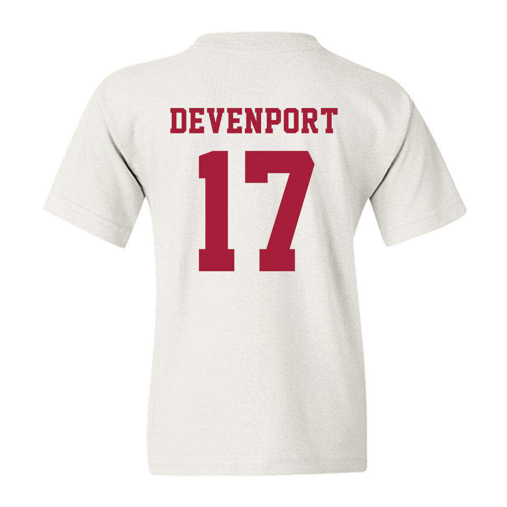 Alabama - NCAA Baseball : Logen Devenport - NCAA® Replica Shersey Youth T-Shirt-1