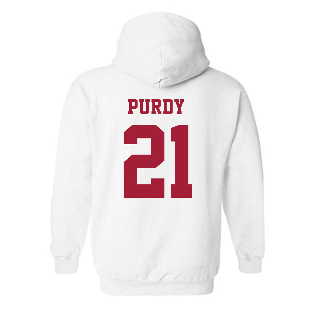 Alabama - NCAA Baseball : Andrew Purdy - NCAA® Replica Shersey Hooded Sweatshirt-1