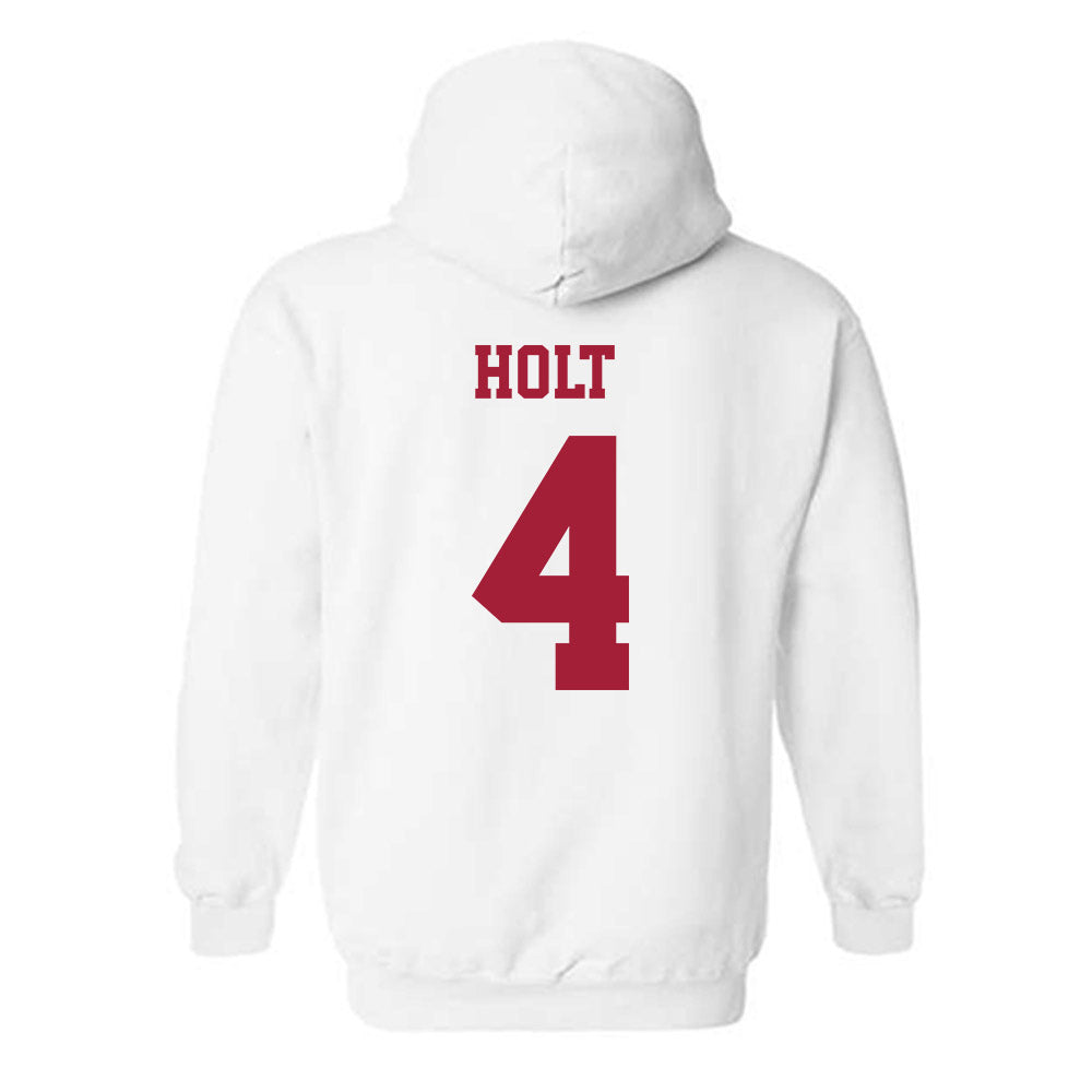 Alabama - NCAA Baseball : Brennan Holt - NCAA® Replica Shersey Hooded Sweatshirt-1