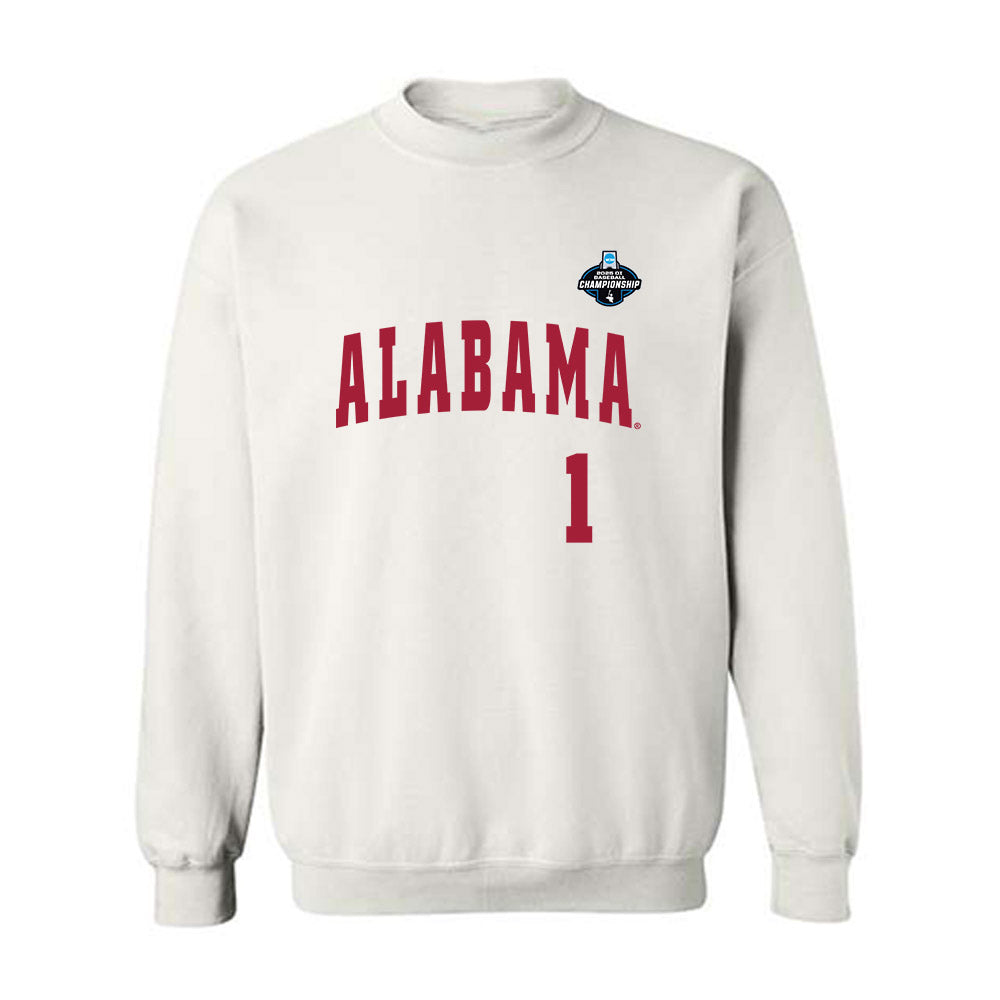 Alabama - NCAA Baseball : Justin Lebron - NCAA® Replica Shersey Crewneck Sweatshirt-0