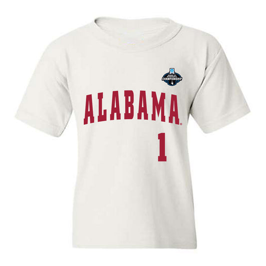 Alabama - NCAA Baseball : Justin Lebron - NCAA® Replica Shersey Youth T-Shirt-0