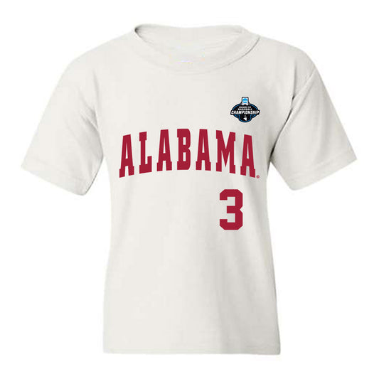 Alabama - NCAA Baseball : Will Plattner - NCAA® Replica Shersey Youth T-Shirt-0