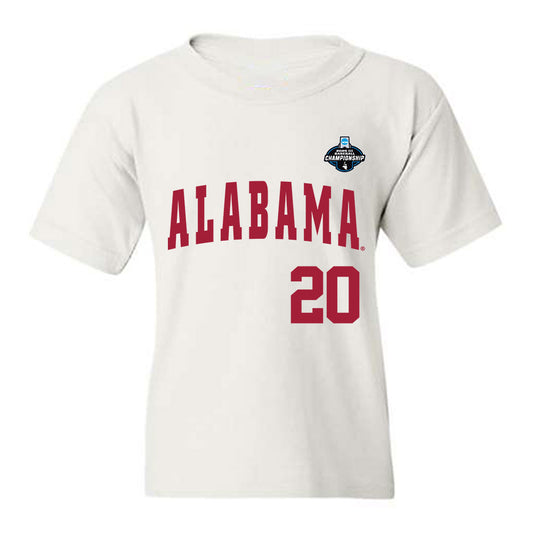 Alabama - NCAA Baseball : Zane Adams - NCAA® Replica Shersey Youth T-Shirt-0
