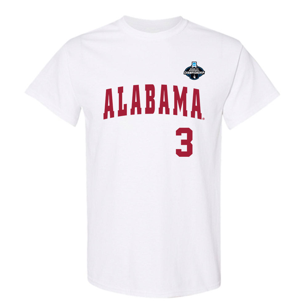 Alabama - NCAA Baseball : Will Plattner - NCAA® Replica Shersey T-Shirt-0