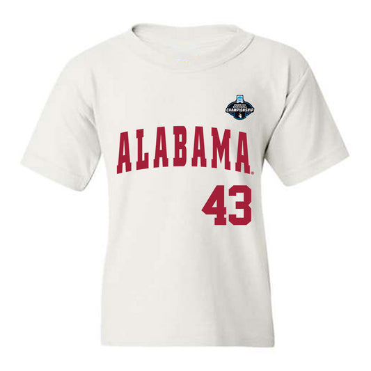 Alabama - NCAA Baseball : Jack Ketchum - NCAA® Replica Shersey Youth T-Shirt-0