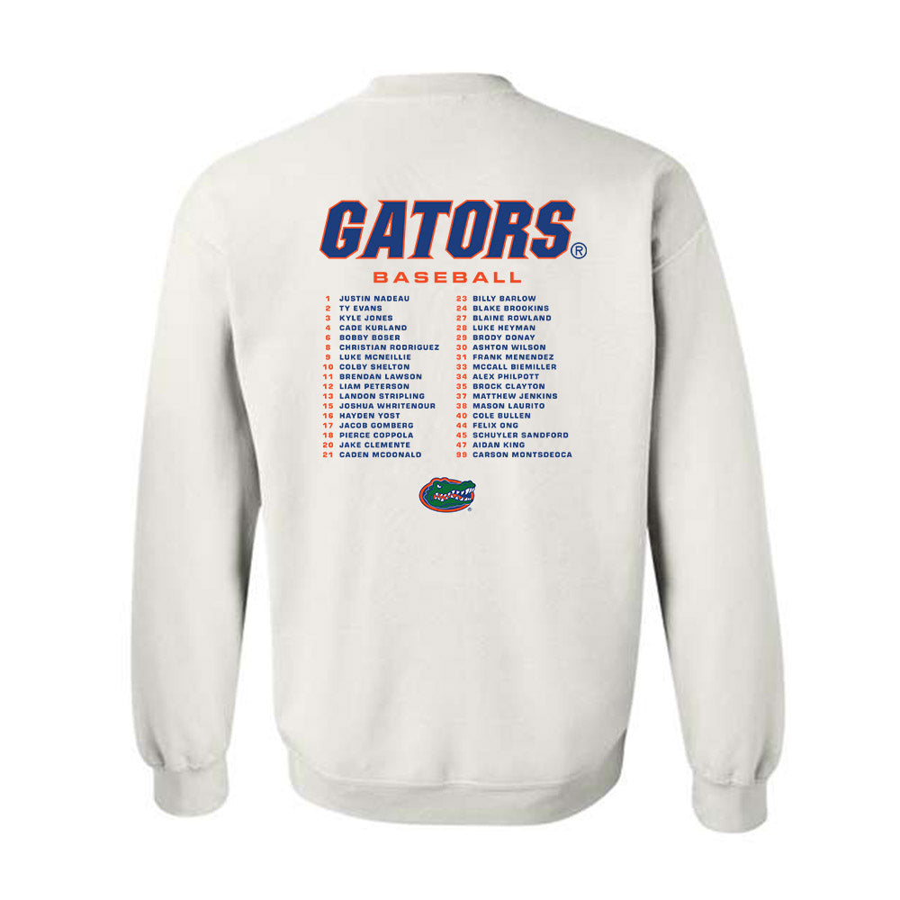 Florida - NCAA Baseball : - Roster Crewneck Sweatshirt-1