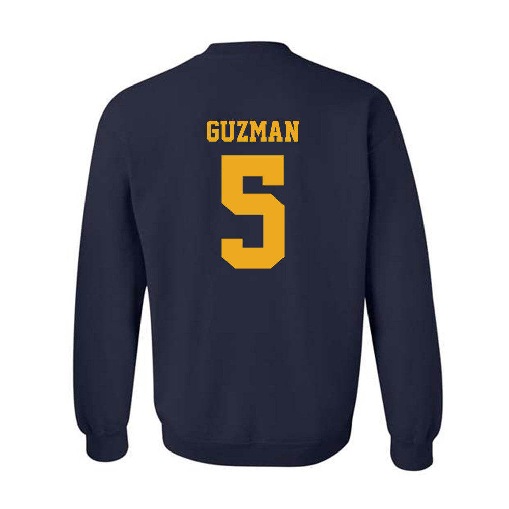West Virginia - NCAA Baseball : Armani Guzman - NCAA® Replica Shersey Crewneck Sweatshirt-1