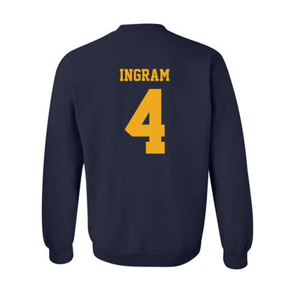 West Virginia - NCAA Baseball : Jackson Ingram - NCAA® Replica Shersey Crewneck Sweatshirt-1