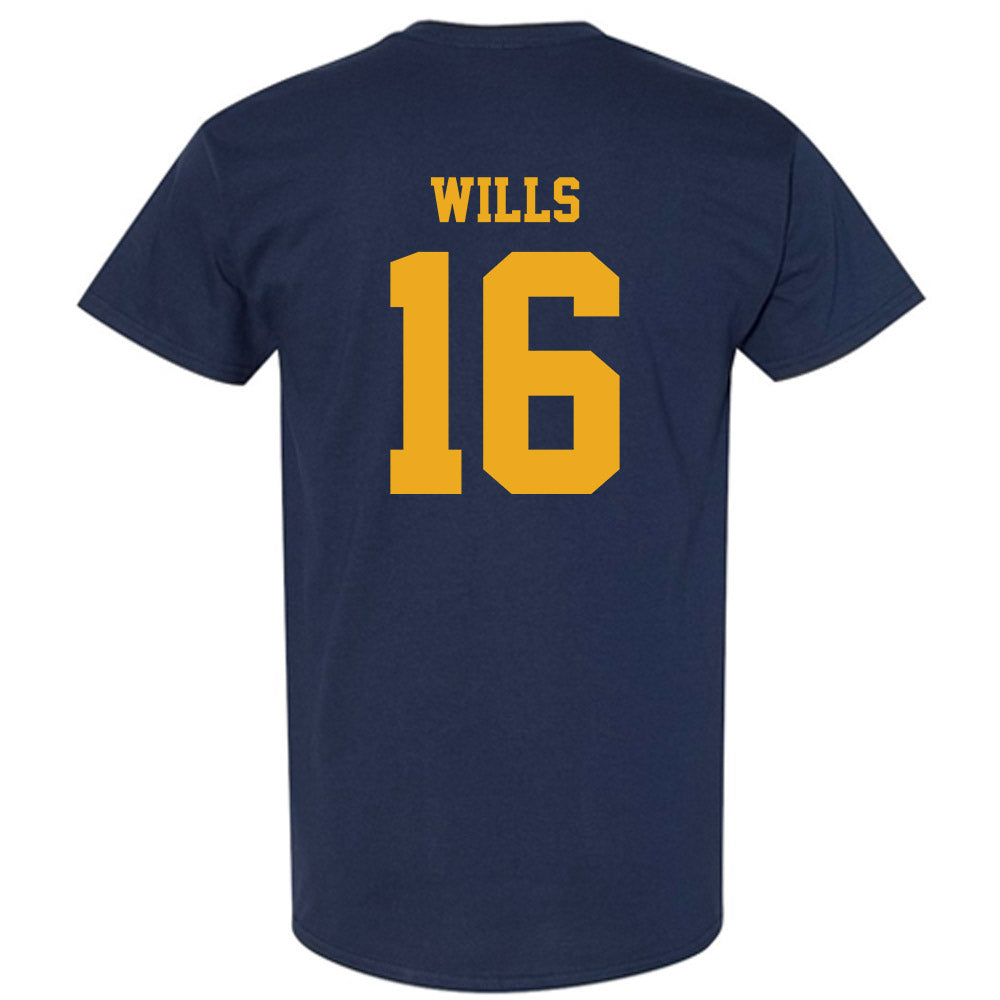 West Virginia - NCAA Baseball : Brock Wills - NCAA® Replica Shersey T-Shirt-1