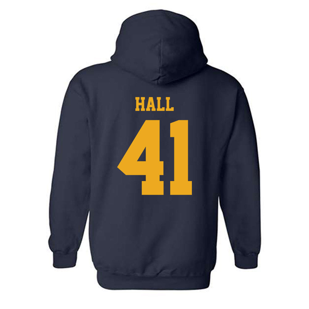 West Virginia - NCAA Baseball : Tyrus Hall - NCAA® Replica Shersey Hooded Sweatshirt-1
