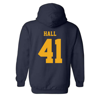 West Virginia - NCAA Baseball : Tyrus Hall - NCAA® Replica Shersey Hooded Sweatshirt-1