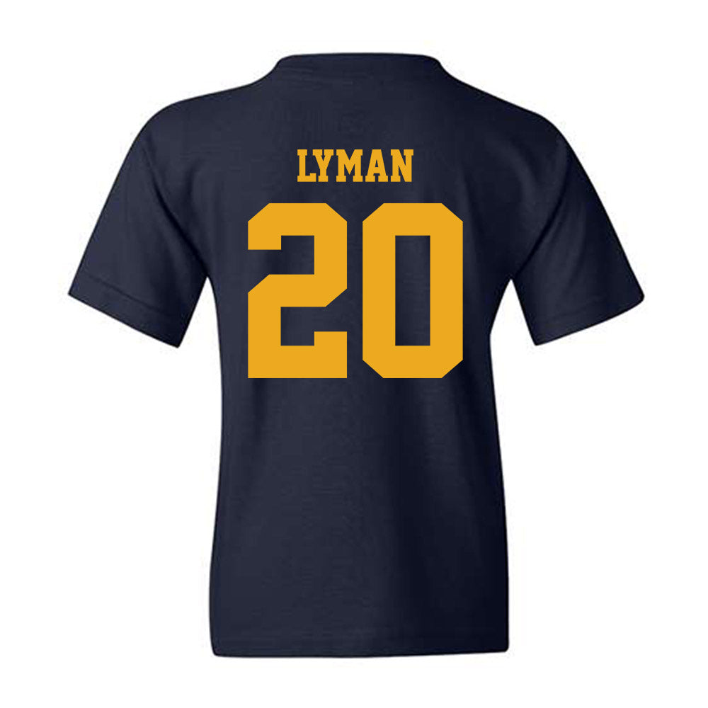 West Virginia - NCAA Baseball : Luke Lyman - NCAA® Replica Shersey Youth T-Shirt-1