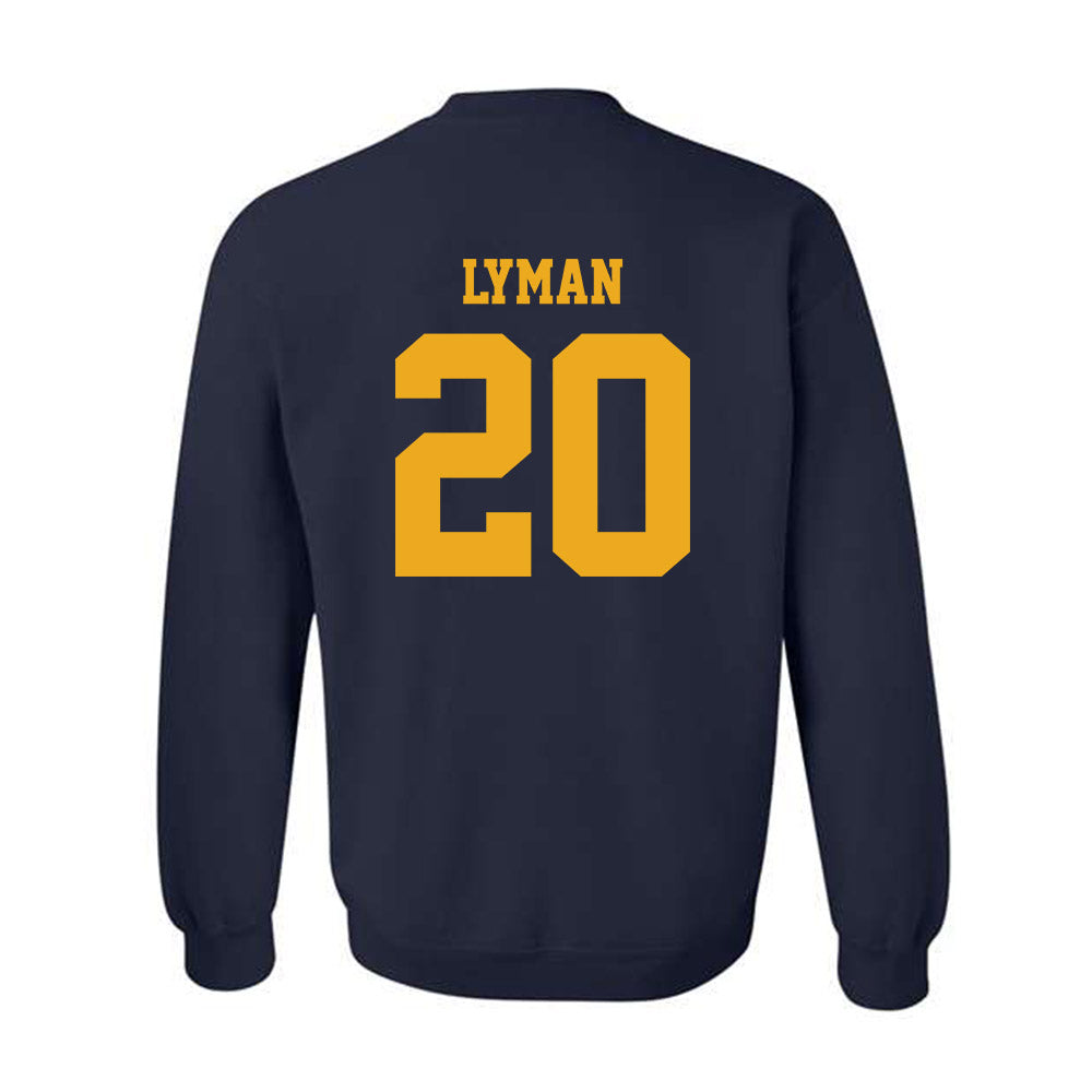 West Virginia - NCAA Baseball : Luke Lyman - NCAA® Replica Shersey Crewneck Sweatshirt-1
